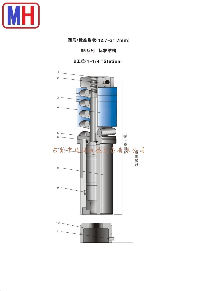 马赫厚转塔数控冲床模具 B工位