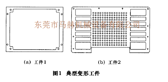 数控转塔冲床加工过程中工件变形的问题分析