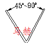 折弯模具之锐角折弯上模103