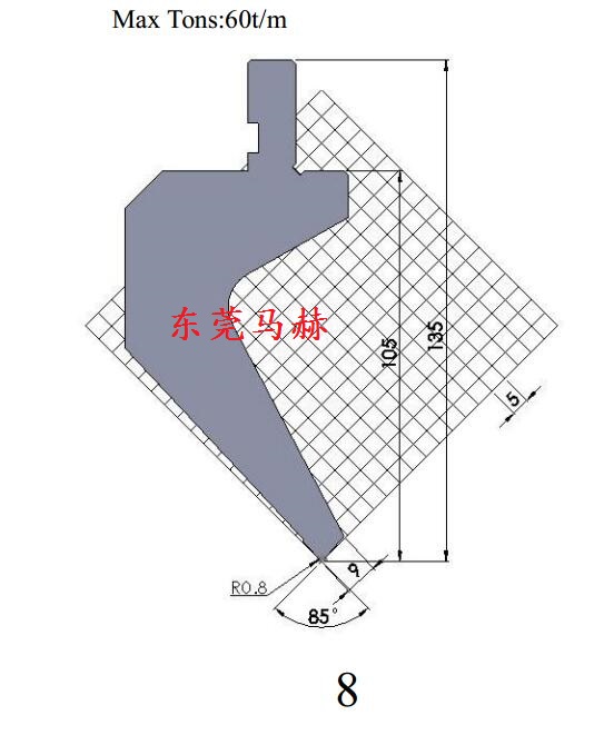 ​折弯机模具型号-M85-14