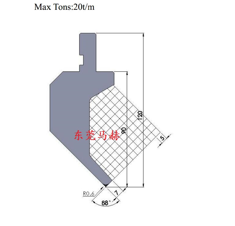 折弯机模具 M88-09  异型折弯模具设计