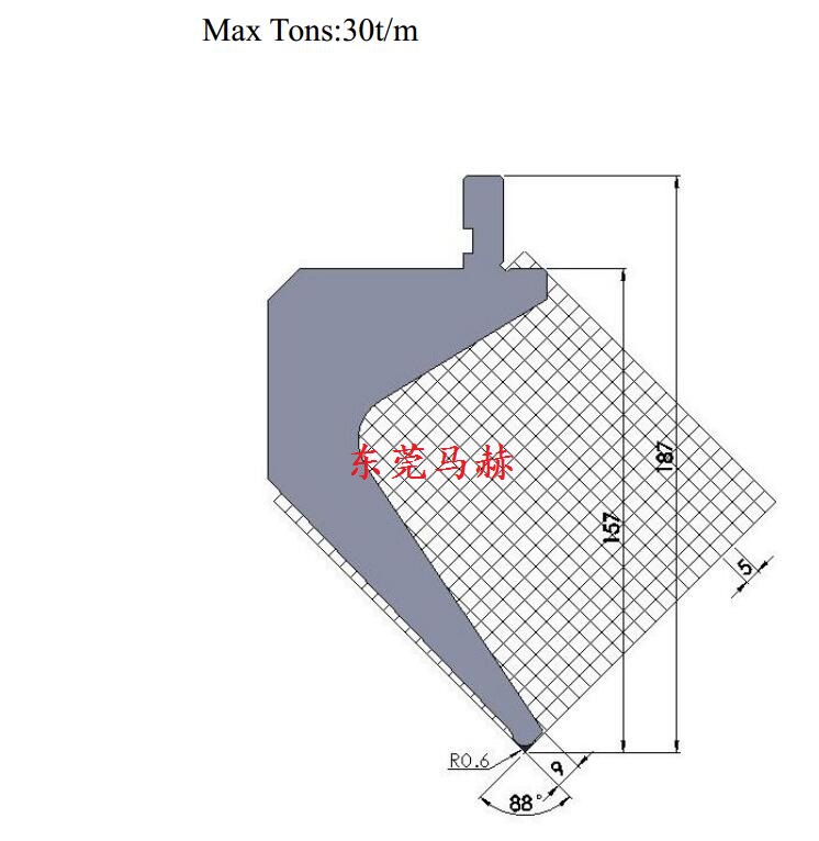 折弯机模具M88-13  特殊加高折弯模具