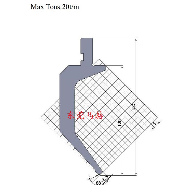 折弯机模具M88-14  薄板折弯机模具