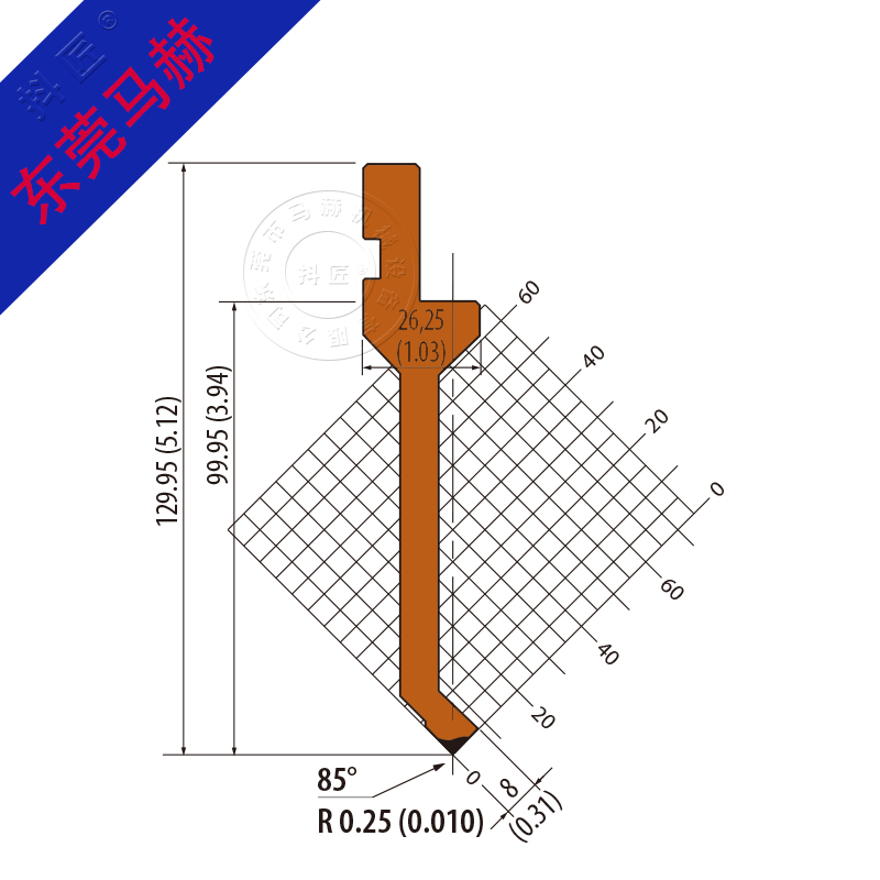 折弯机模具MH080605