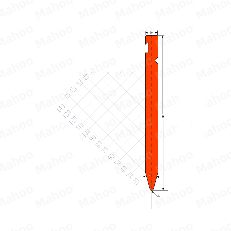 百超折弯机模具MH-P7RF-AC 30°H250.02