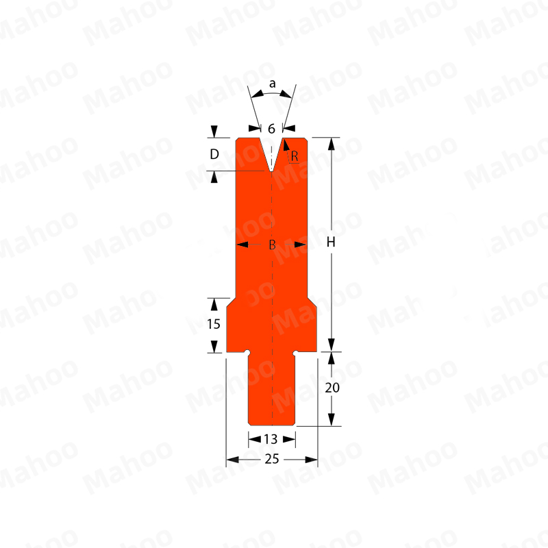 百超折弯机模具MH-V6C 30°H55.02