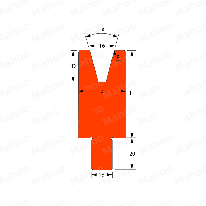 百超折弯机模具MH-V16C 30°H55.02