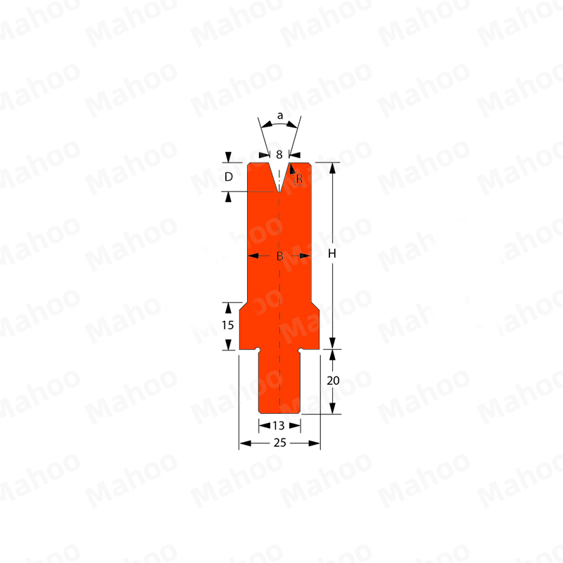 百超折弯机模具MH-V8SC 30°H55.02