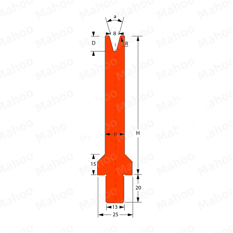 百超折弯机模具MH-V8SC 30°H100.02