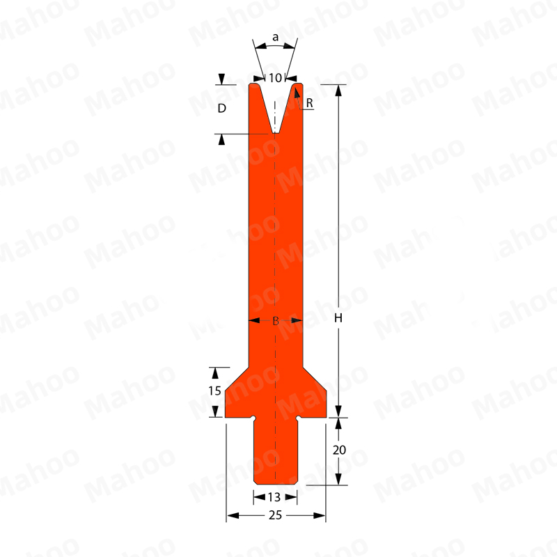 百超折弯机模具MH-V10SC 30°H100.02