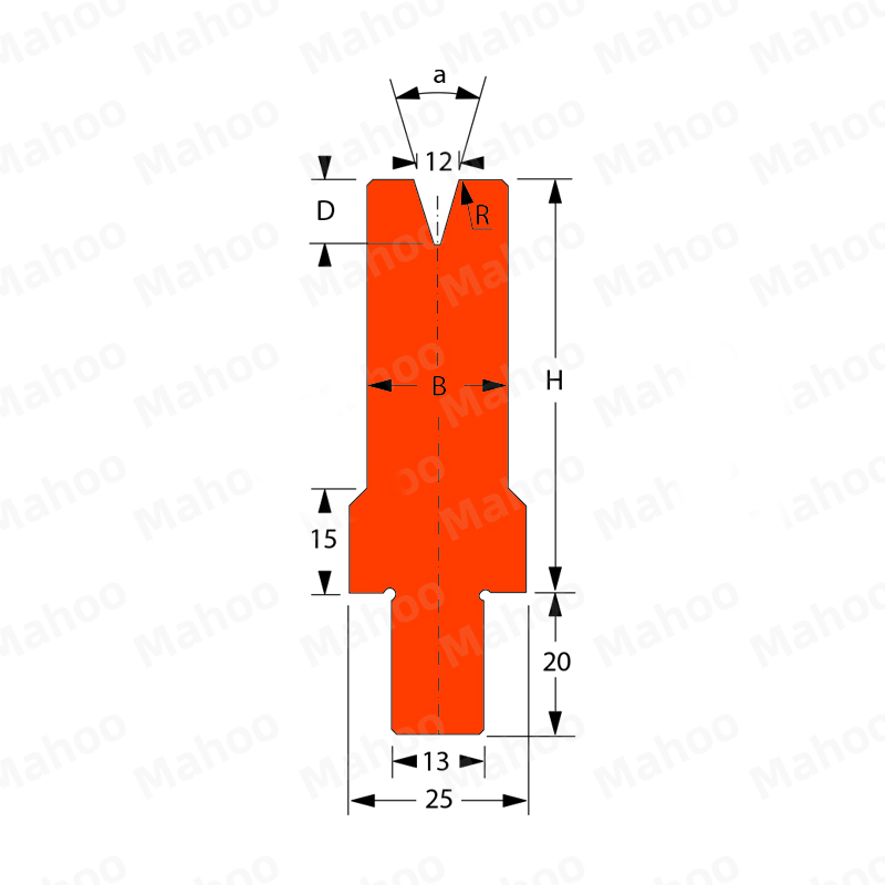 百超折弯机模具MH-V12SC 30°H55.02