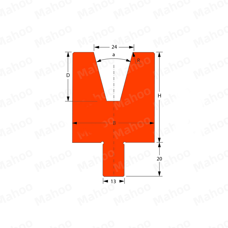 百超折弯机模具MH-V24C 30°H55.02