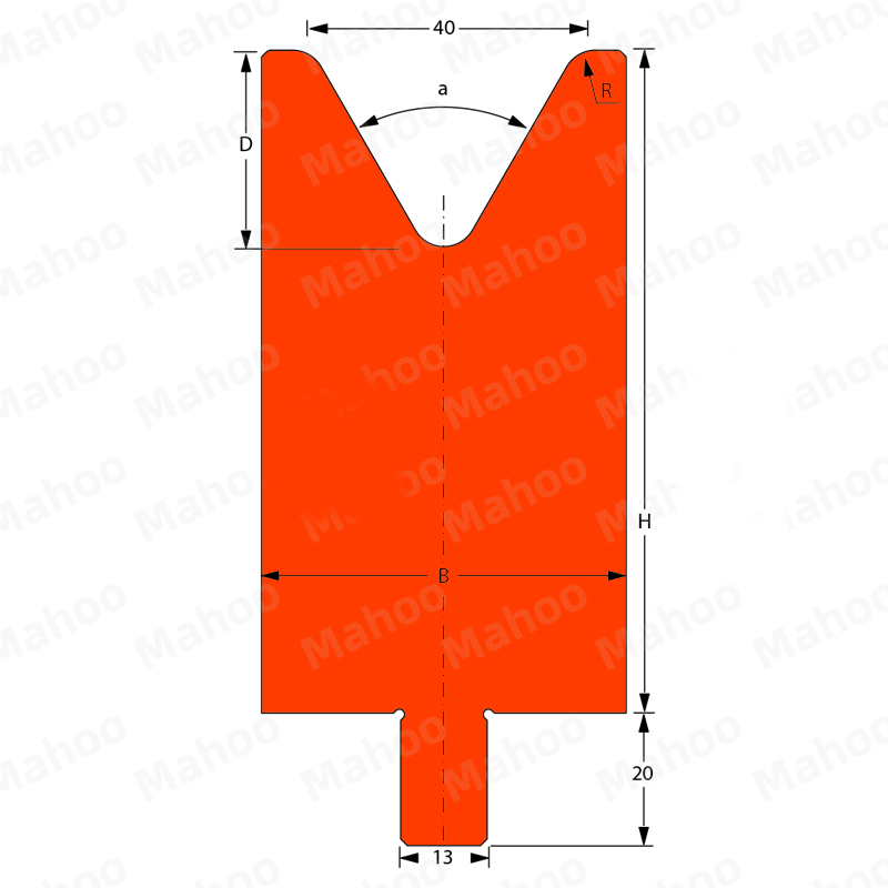 百超折弯机模具MH-V40C 60°H100.02