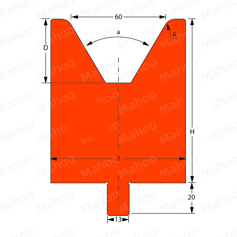 百超折弯机模具MH-V60C 60°H100.02