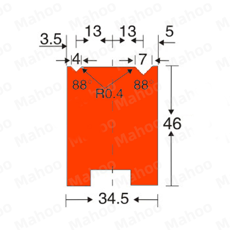 折弯机模具-V4-V7下模