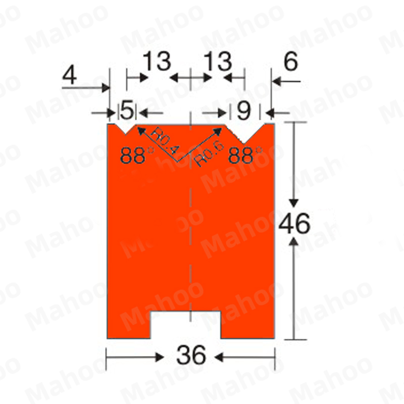 折弯机模具-V5-V9下模