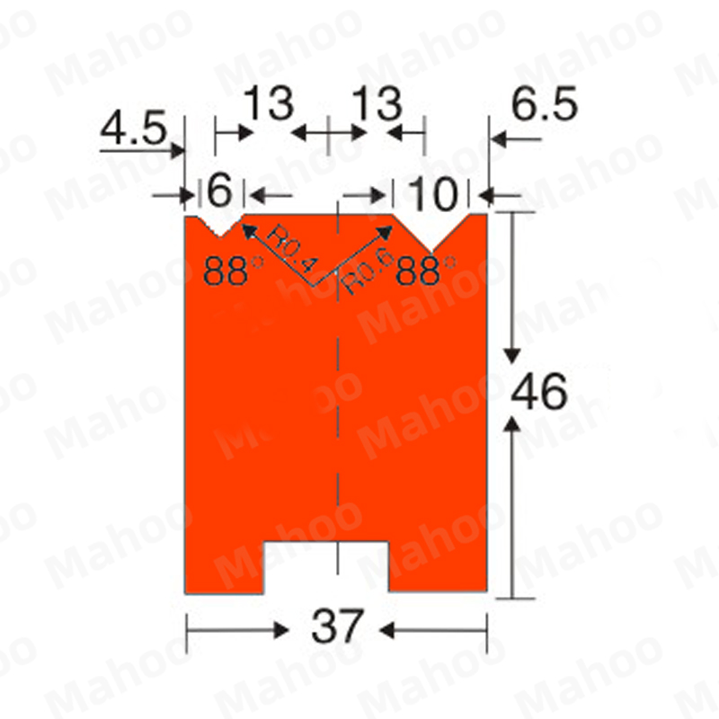 折弯机模具-V6-V10下模