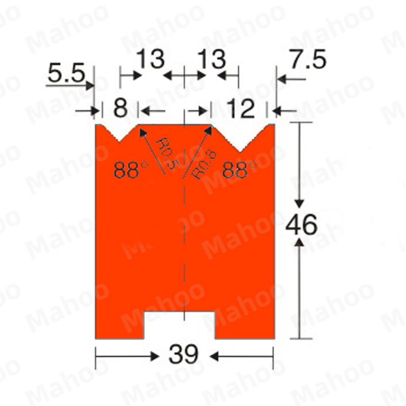 折弯机模具-V8-V12下模