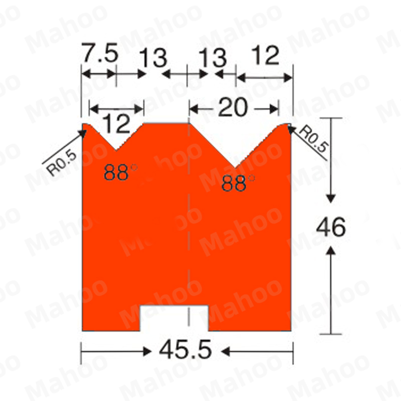 折弯机模具-V12-V20下模
