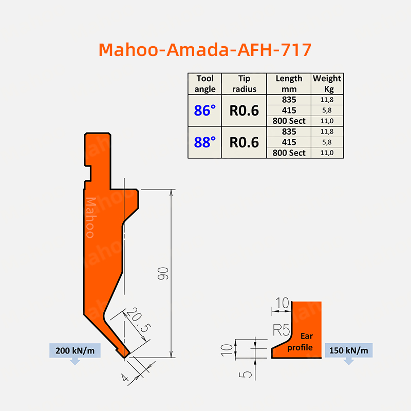 AFH-717 AMADA折弯机上模