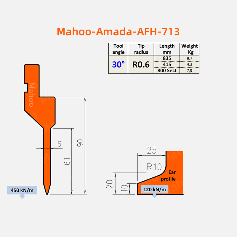 AFH-713 AMADA折弯机上模