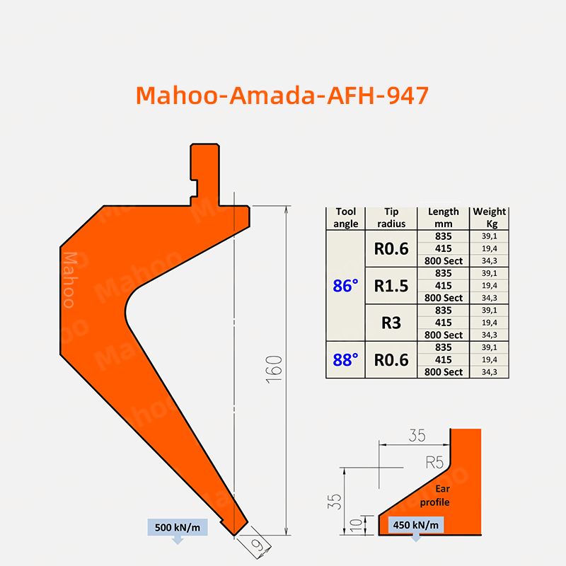 AFH-947 AMADA折弯机上模