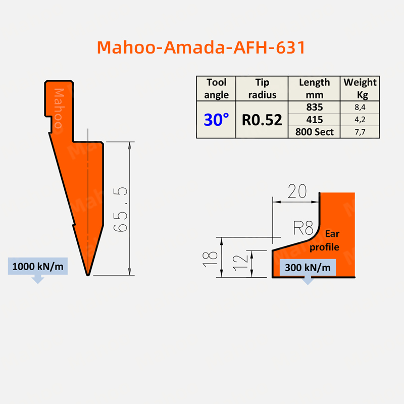 AFH-631 AMADA折弯机上模