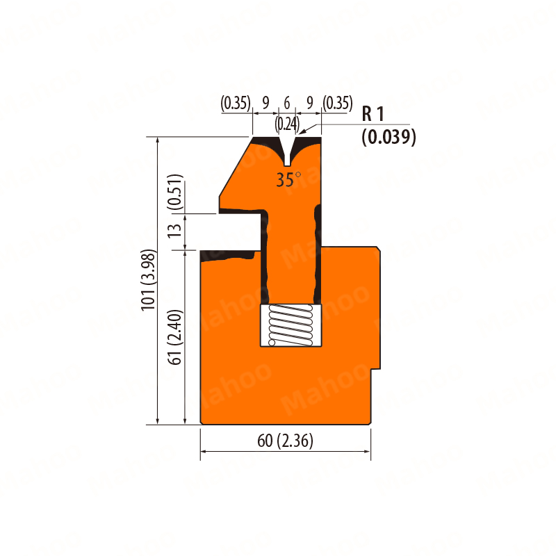 拍平双折边复合下模折弯模-V6