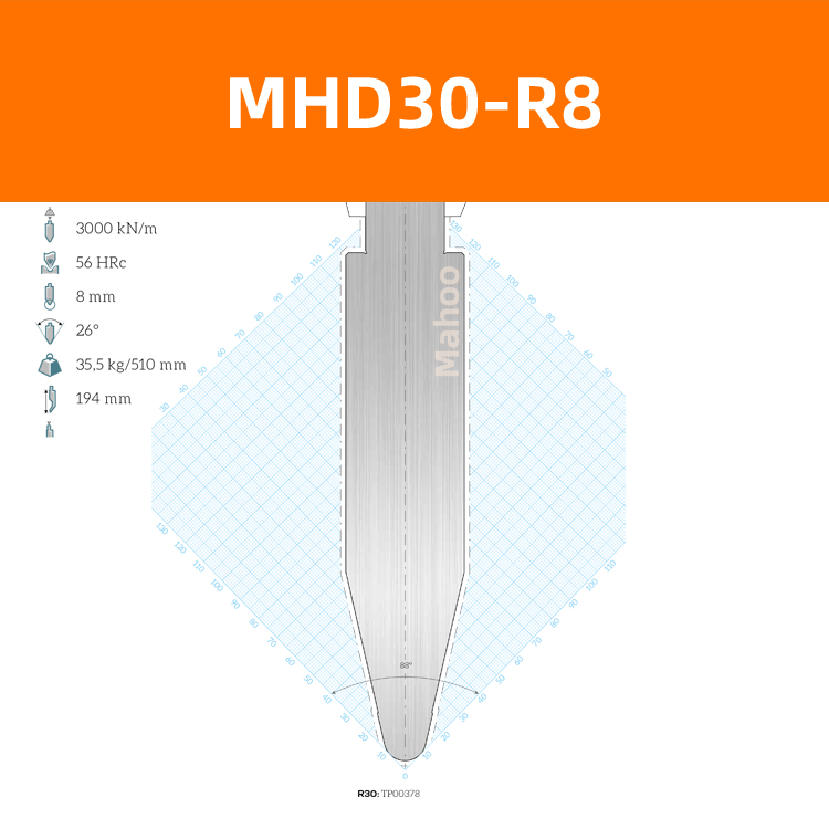 黄石锻压-LVD折弯上模 MHD30-R8