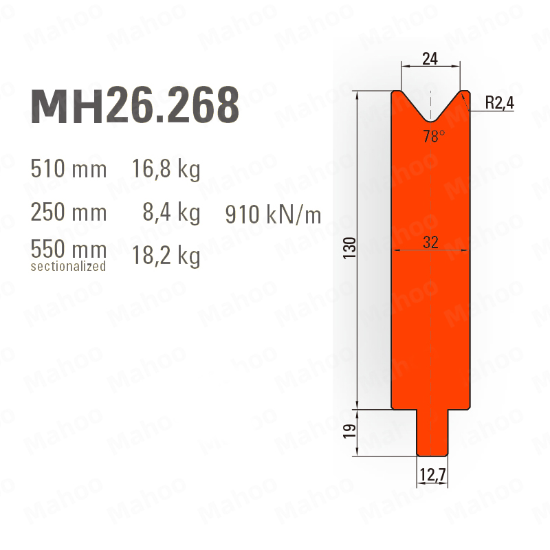 LVD折弯模具-YH130-V24-78°