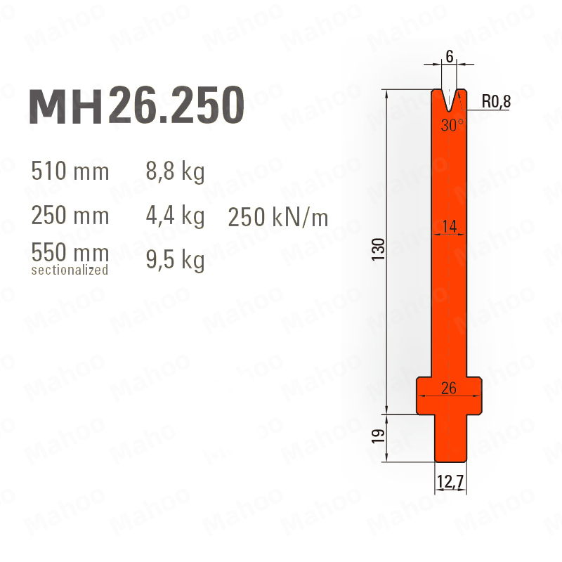 LVD折弯模具-YH130-V6-30°