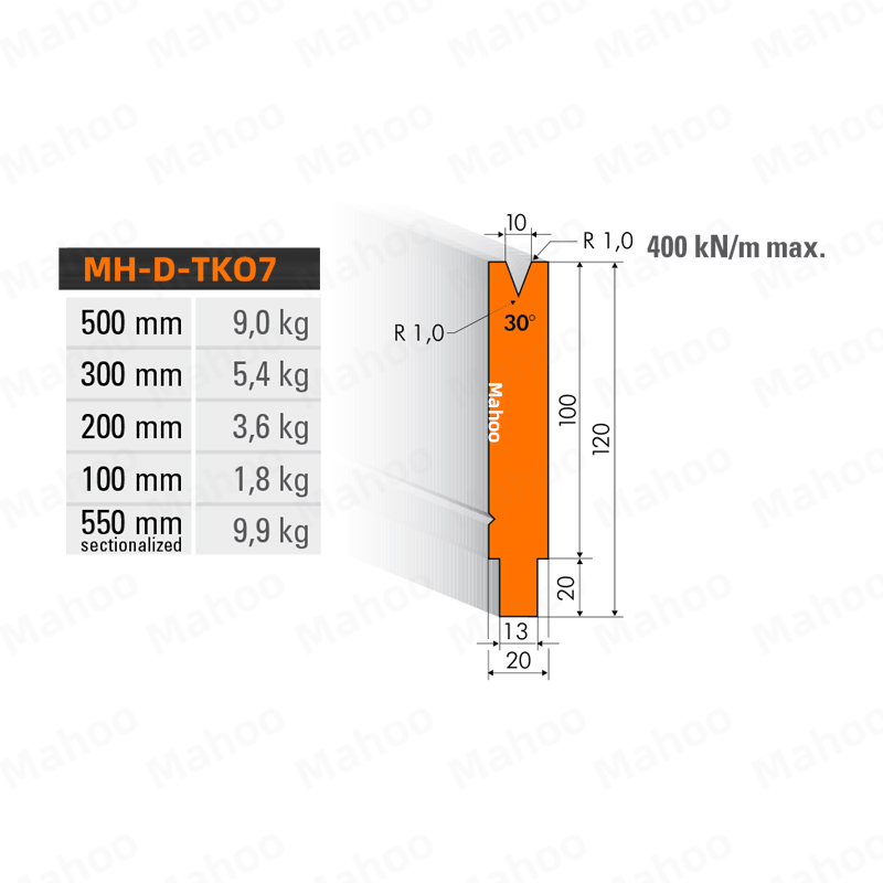 13*20 单V下模-v10-30°