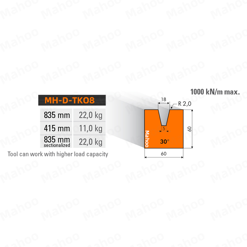 下动折弯机折弯机模具-单V-v18-30°