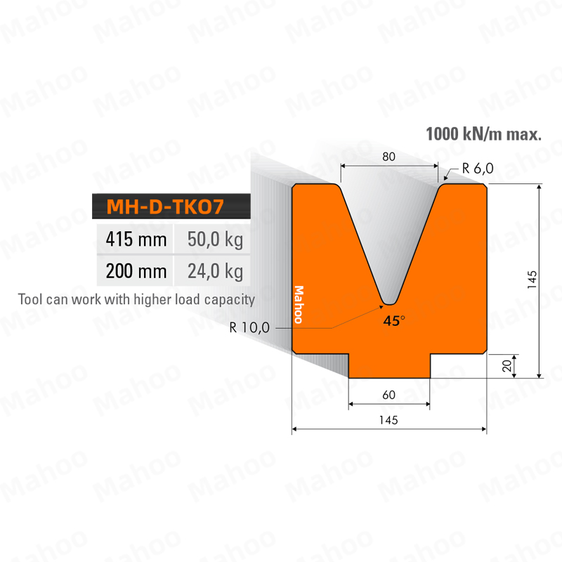 下动折弯机折弯机模具-单V-v80-45°