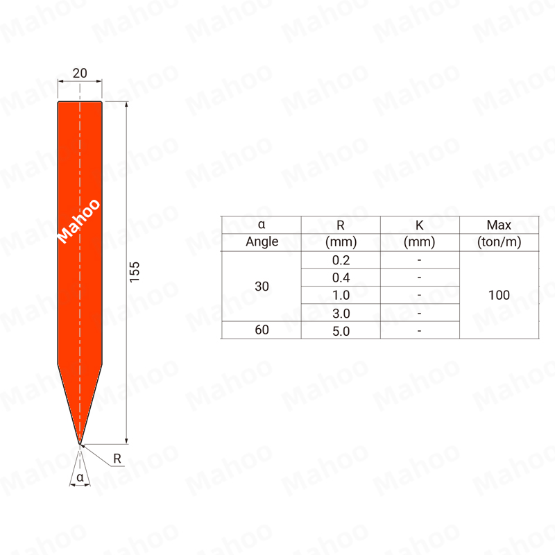 日清纺折弯机模具-折弯上模具-NB7209