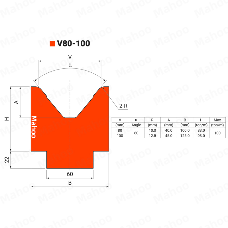 日清纺折弯机模具-折弯下模- NB7405