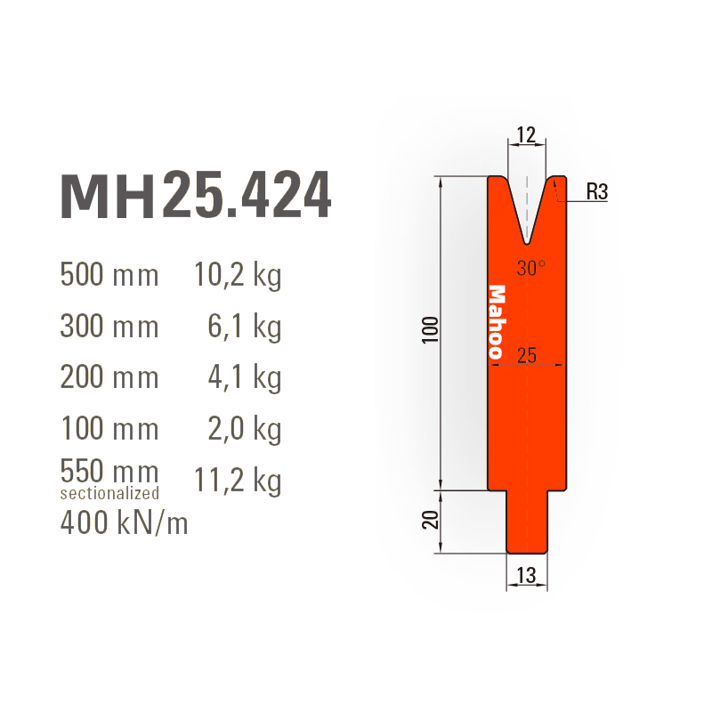 通快折弯模具-通快折弯下模-V12-30°