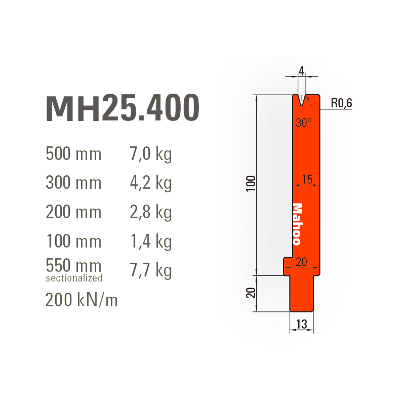 通快折弯模具-通快折弯下模-V4-30°