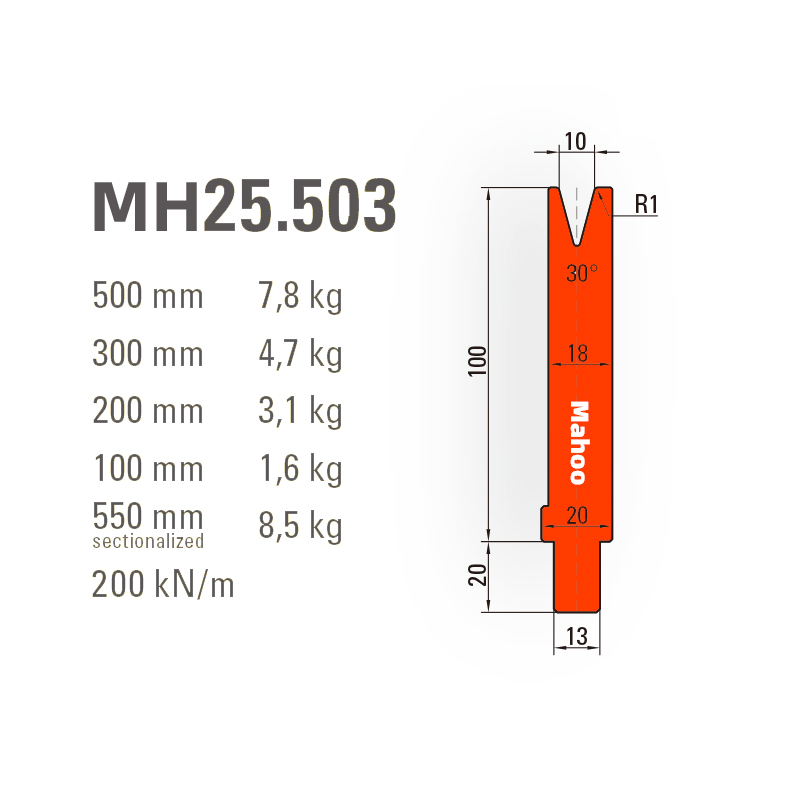 通快折弯模具-通快折弯下模-V10-30°