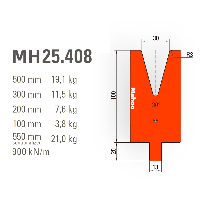 通快折弯模具-通快折弯下模-V30-30°