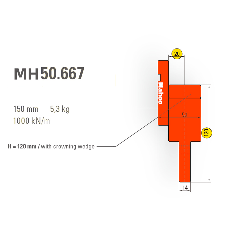 马赫折弯机模具13-30-标准折弯上模具-MH50667