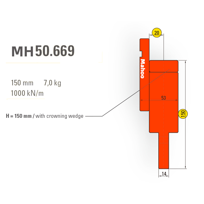马赫折弯机模具13-30-标准折弯上模具-MH50669