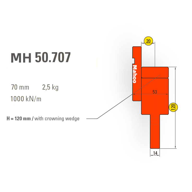 马赫折弯机模具13-30-标准折弯上模具-MH50707