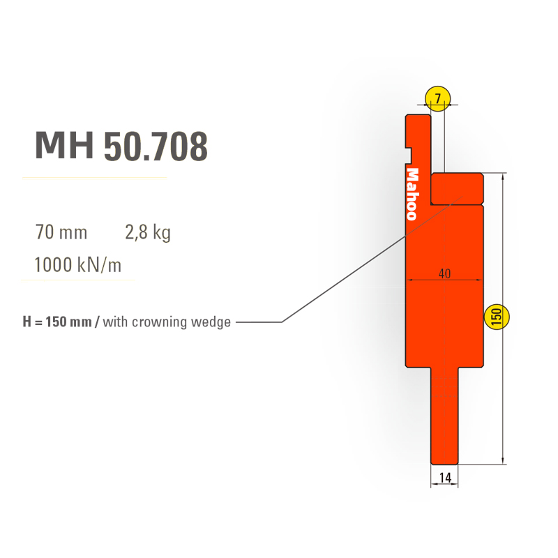 马赫折弯机模具13-30-标准折弯上模具-MH50708