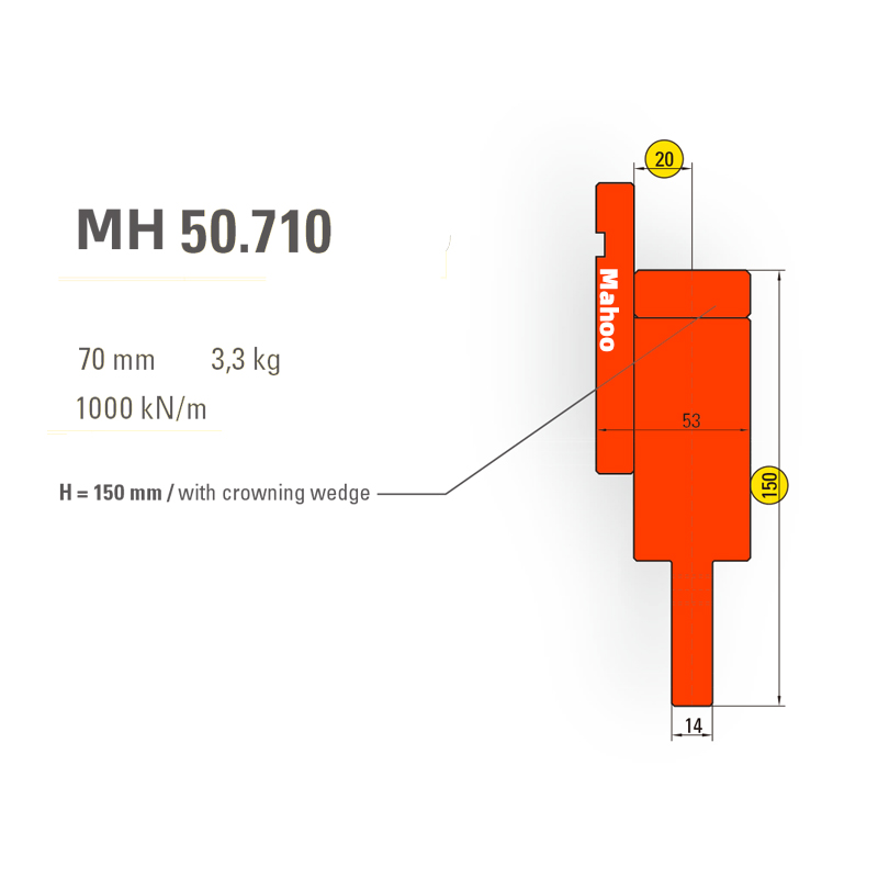 马赫折弯机模具13-30-标准折弯上模具-MH50710
