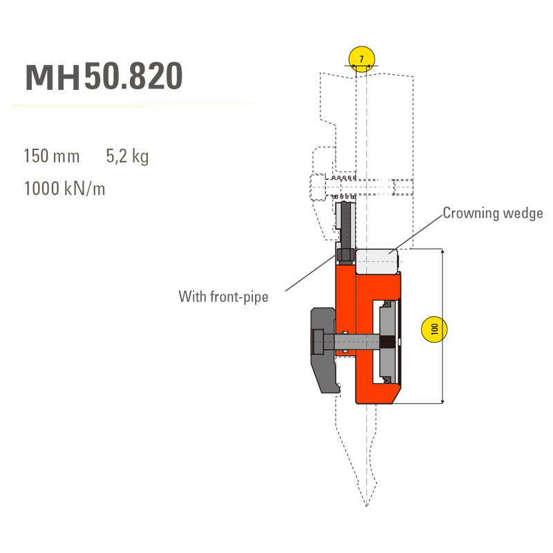 马赫折弯机模具13-30-标准折弯上模具-MH50820