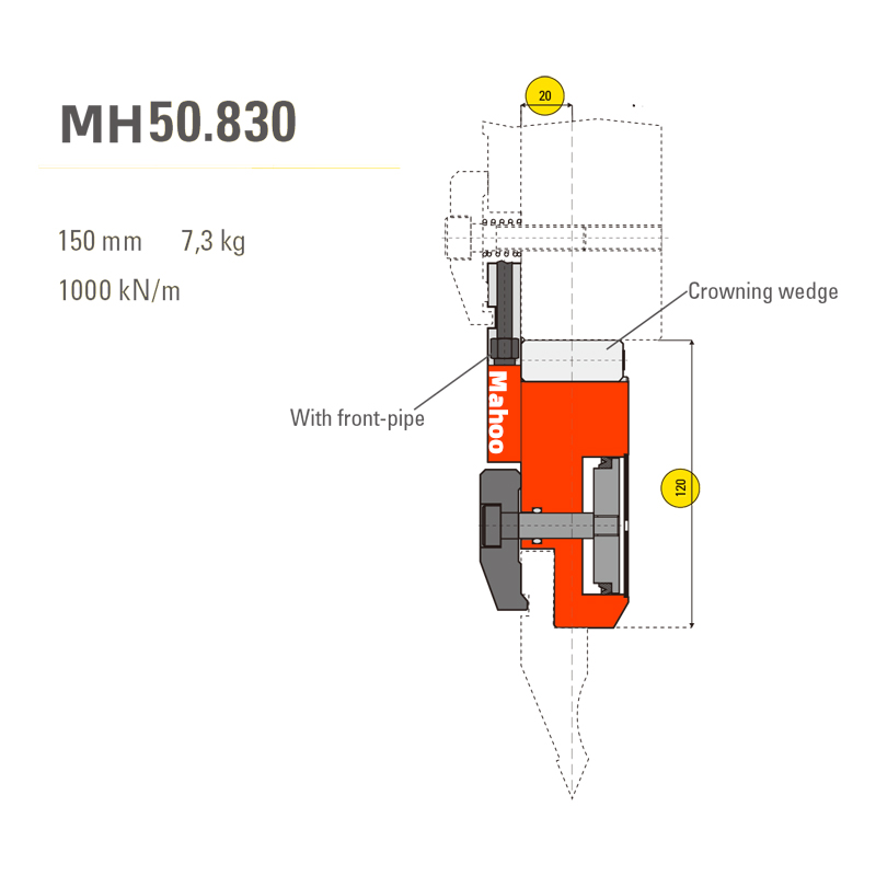 马赫折弯机模具13-30-标准折弯上模具-MH50830