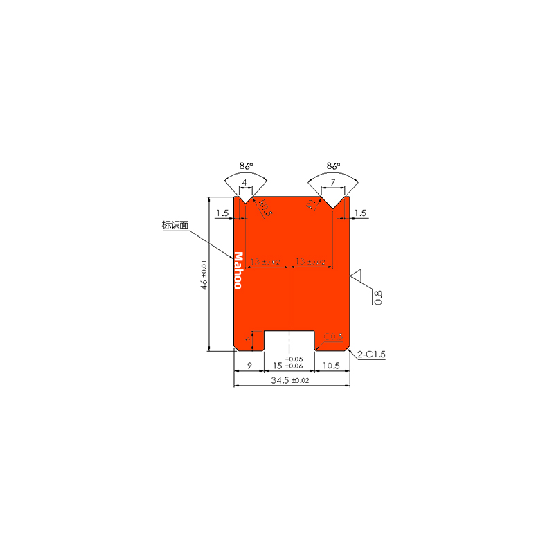 标准折弯机模具-V4V7折弯下模