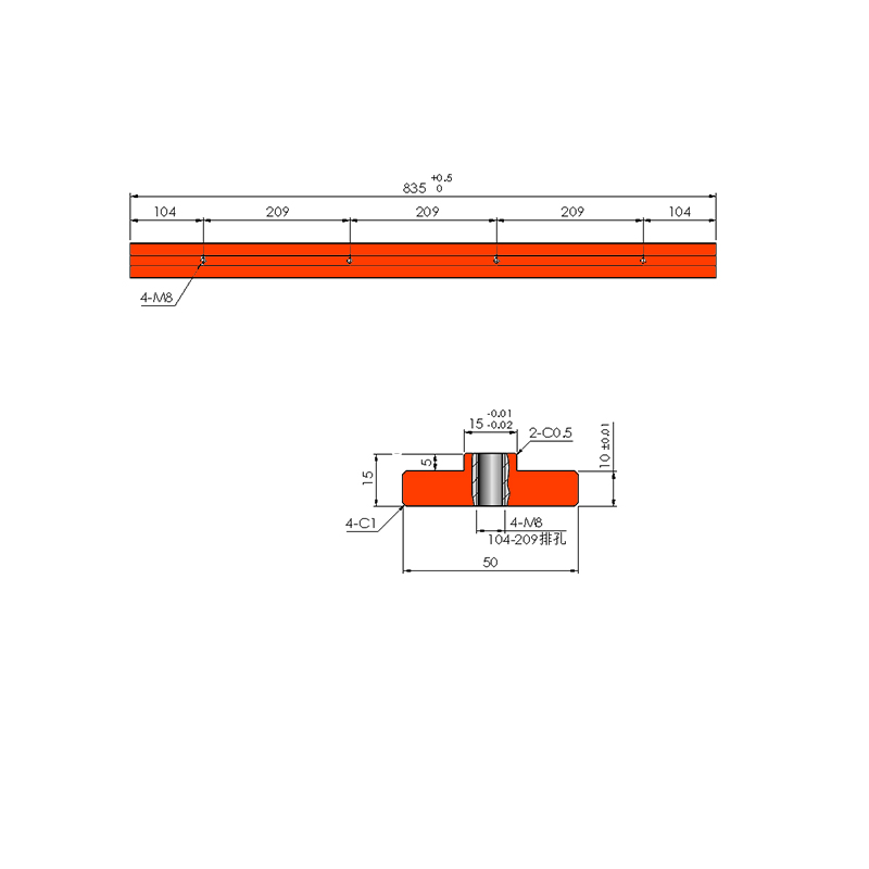 标准折弯模具-折弯上模-50x15数控下模导轨