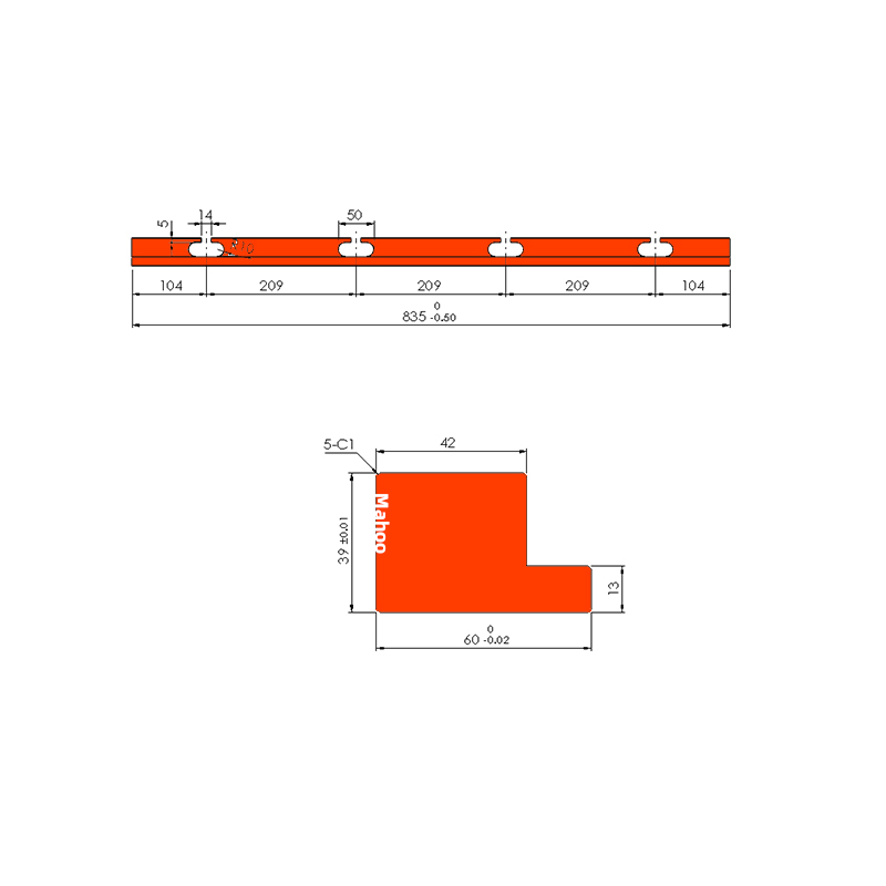 标准折弯模具-折弯上模-60x42数控下模座H39